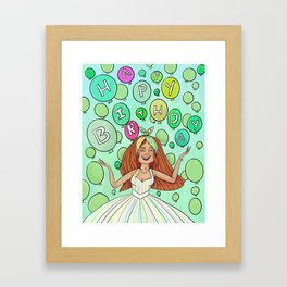 Celebration Girl - Poppy  Framed Art Print