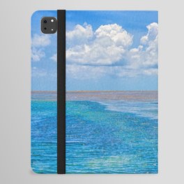 Brazil Photography - Beautiful Brazillian Sea Water Under The Cloudy Sky iPad Folio Case