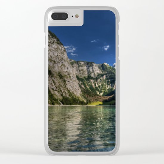 Mountain lake- Alpes Nature Outdoors Mountains Alpes - #Society6 Clear iPhone Case