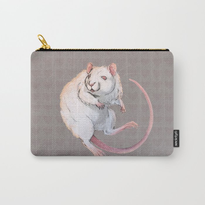 Albino Rat Carry-All Pouch