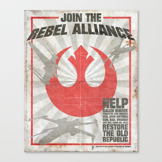 Join the Rebel Alliance Canvas Print
