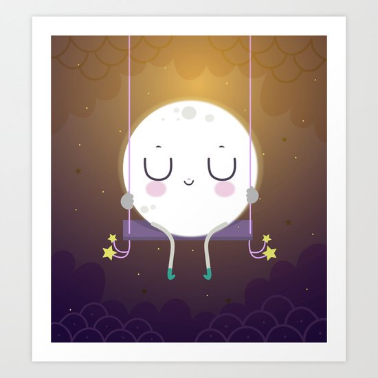 Little Moon Art Print