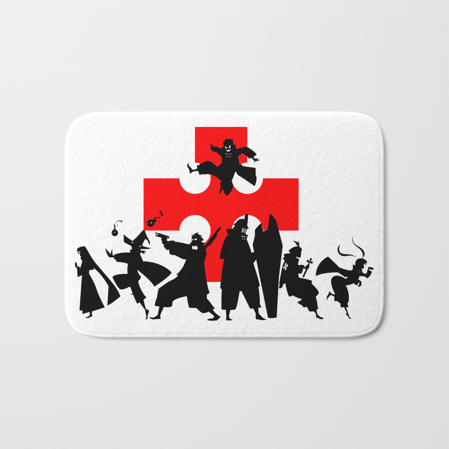 Fire Force First Anime Intro Image Bath Mat by Graphic Bazaar | Society6
