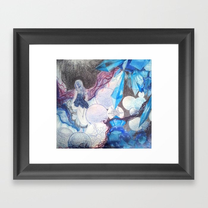 Ice Cavern Framed Art Print