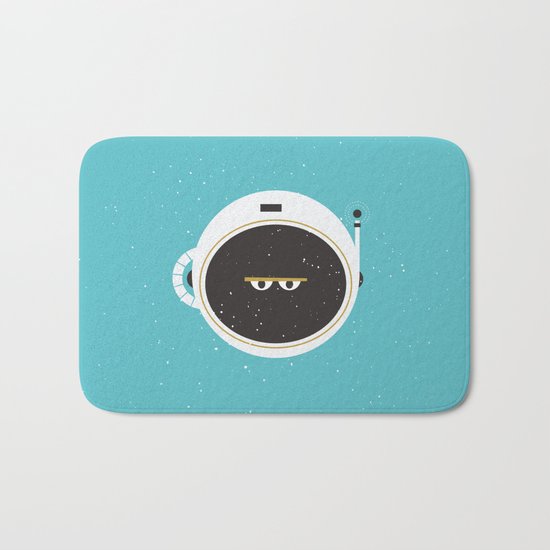 The Spaceman on Earth Bath Mat