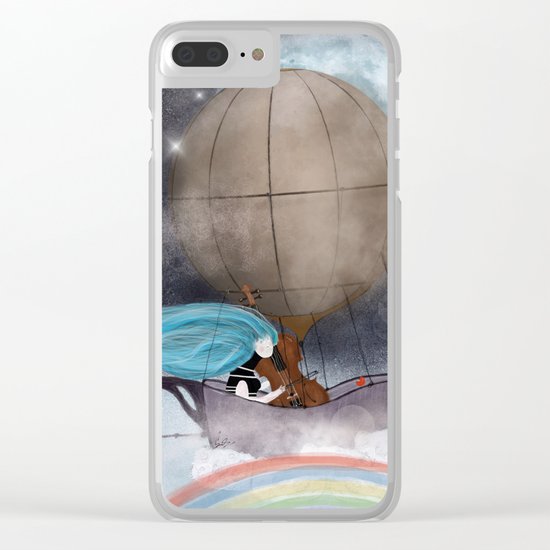 somewhere over the rainbow Clear iPhone Case