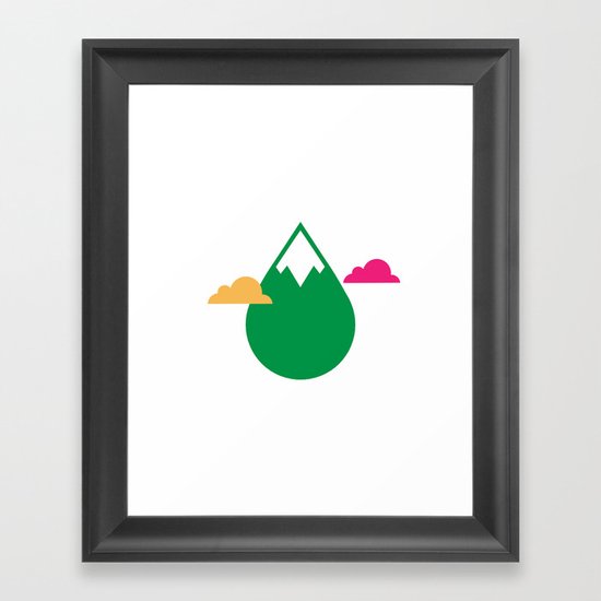 THE MISSING SCARF - Mountain Framed Art Print