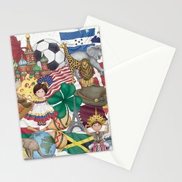 World Countries AtoZ Stationery Card