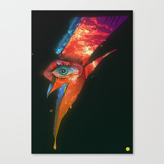 BLACK GLAM TEAR Canvas Print