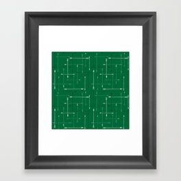 65 MCMLXV Cosplay Green Arrows Plaid Pattern Framed Art Print