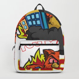 You mess with Meow Angry Cat Backpack