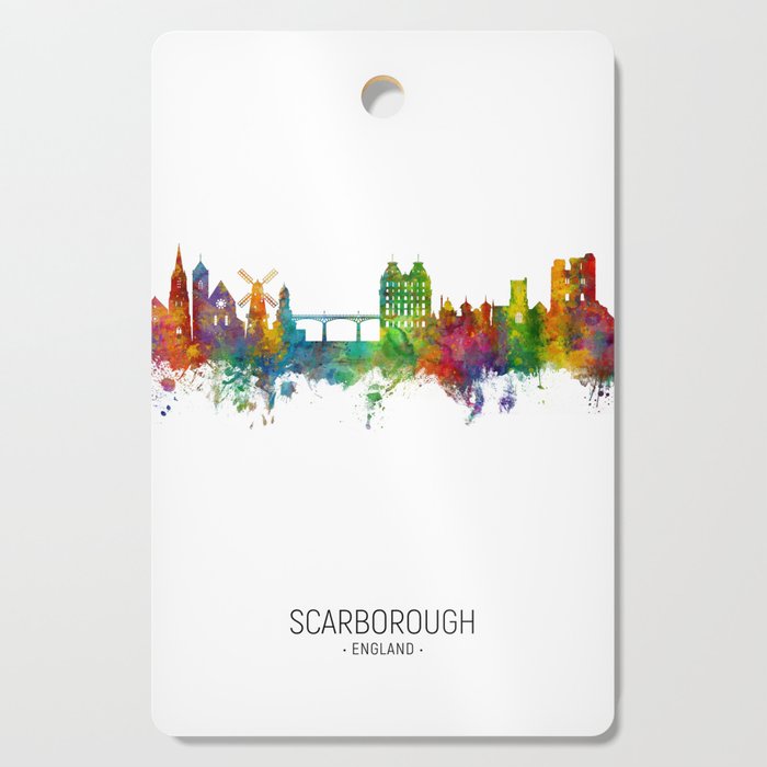 Scarborough England Skyline Cutting Board