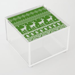 Green reinder jumper Acrylic Box