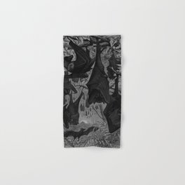 Gothic Bats Illustration  Hand & Bath Towel