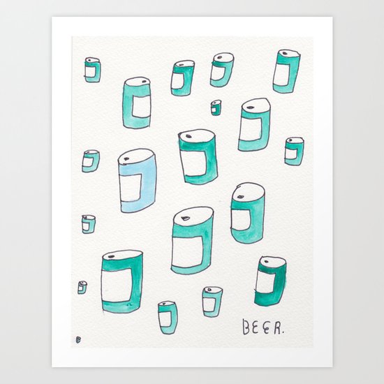 BEERS! Art Print
