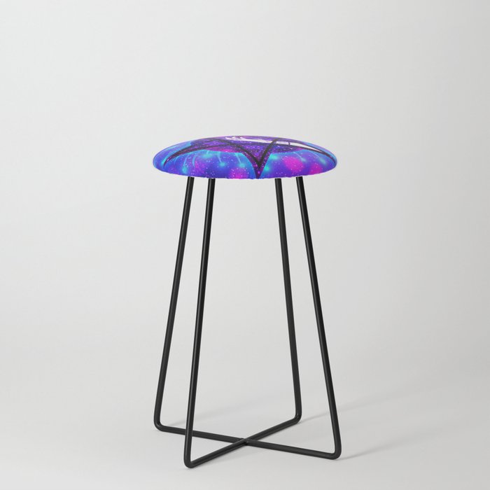 Galaxy Witch Hand Counter Stool