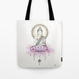 Lotus Buddha Tote Bag