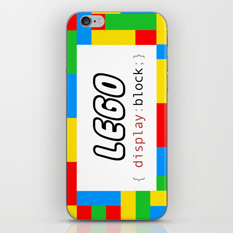 Css Pun Lego Iphone Skin By Iwantdesigns Society6