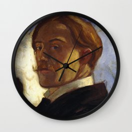 Charles Conder portrait Wall Clock