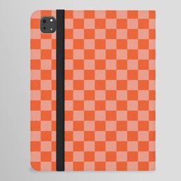Checkerboard Pattern - Red iPad Folio Case