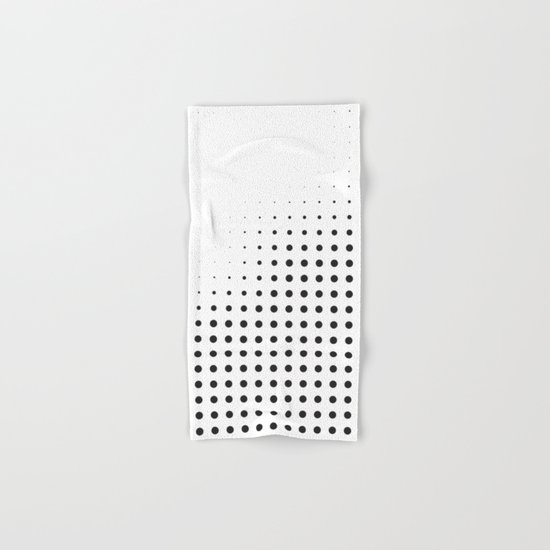 Black raster - Optical game12 Hand & Bath Towel
