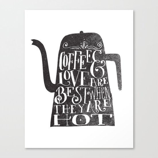 COFFEE & LOVE Canvas Print