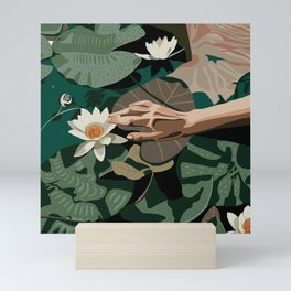 touching life Mini Art Print