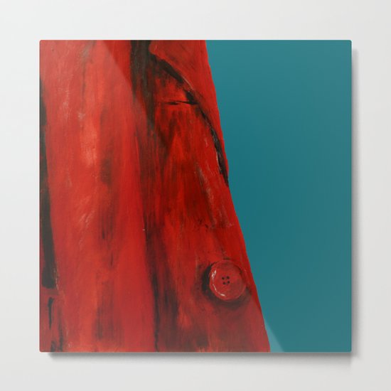 Red Coat Blue Edit Metal Print