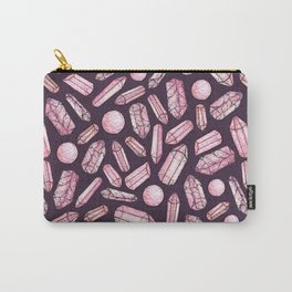 Pink Crystals Pattern Carry-All Pouch