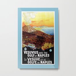 Vesuvius and the Gulf of Naples Metal Print