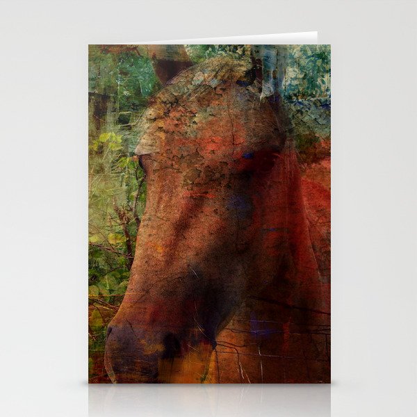 Textured Horse  Stationery Cards