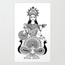 Sarasvati Art Print