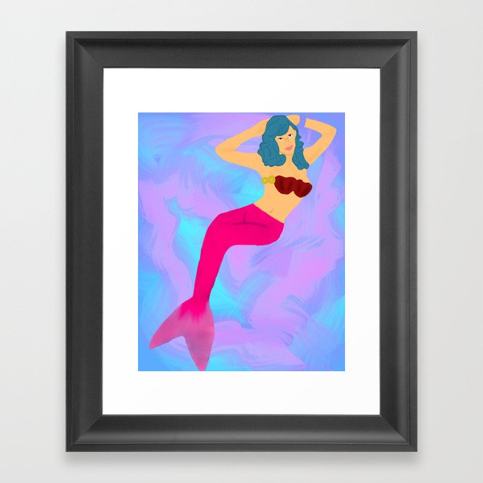 Mystical Mermaid Framed Art Print