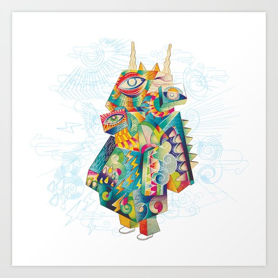 Skyspirit in a box Art Print