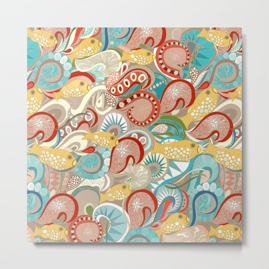 ocean waves Metal Print