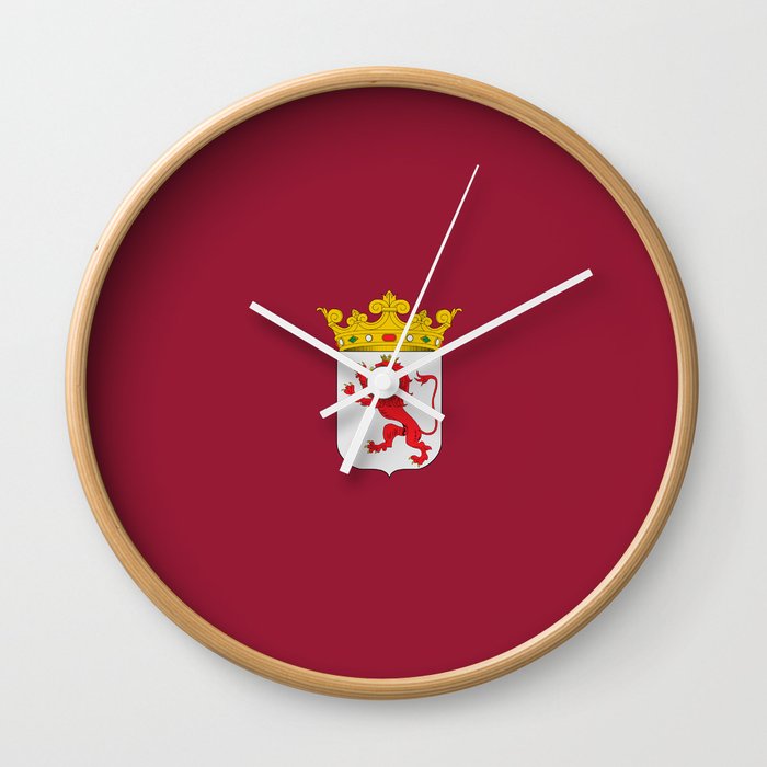 Flag of Leon Wall Clock