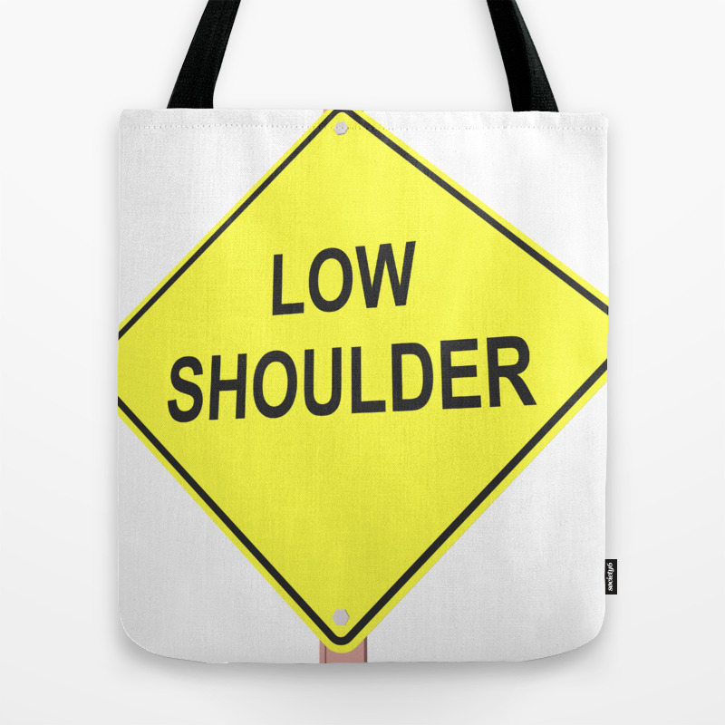 Low Shoulder 3d Illustration Of Yellow Roadsign Isolated On White Background Tote Bag By Staselnik Society6