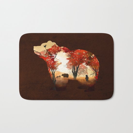 Bears in the Woods Bath Mat