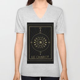 Le Chariot or The Chariot Tarot V Neck T Shirt