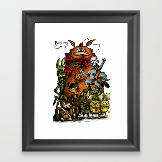 Balsley's Comix (poster) Framed Art Print