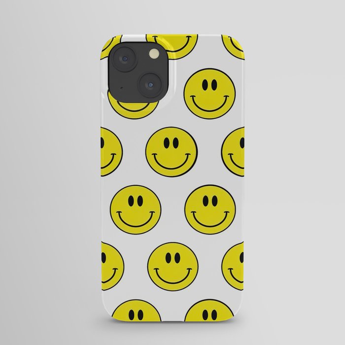 Smiling Faces Pattern iPhone Case