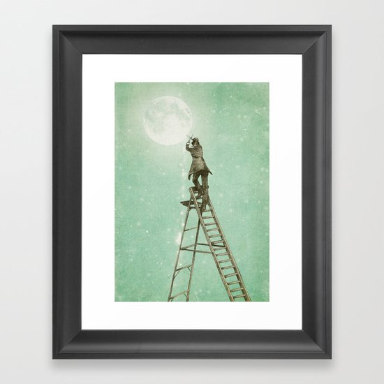 Waning Moon Framed Art Print