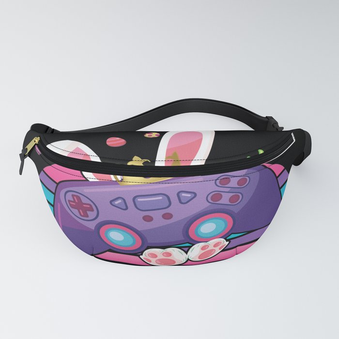 Paused Game Gamer Gaming Rabbit Easter Sunday Fanny Pack