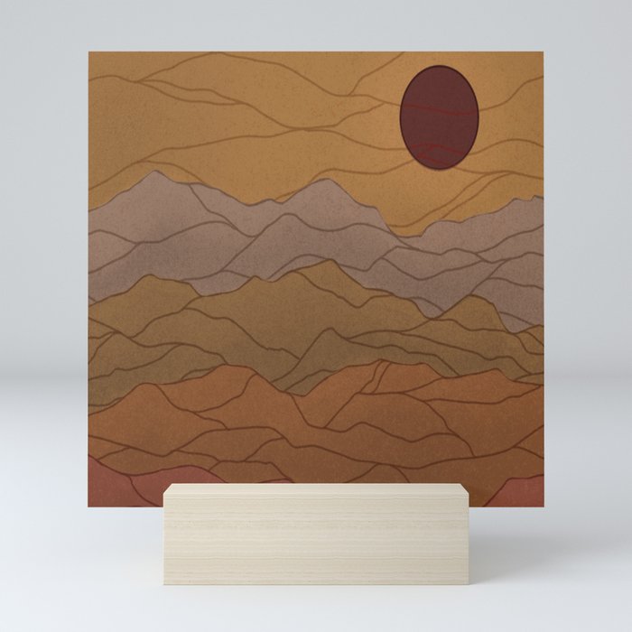 Desert Sun Mini Art Print