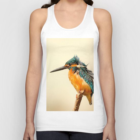 Kingfisher Bird Unisex Tank Top