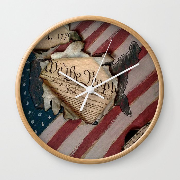 We the People Wall Clock
