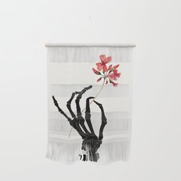 Skeleton Hand with Flower Wall Hanging