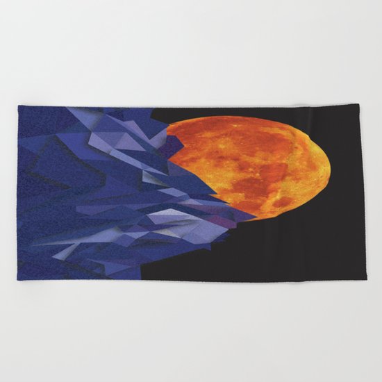 Night Mountains No. 20 Beach Towel