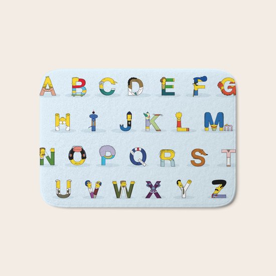 Simphabet Bath Mat