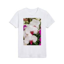 White Orchids Kids T Shirt